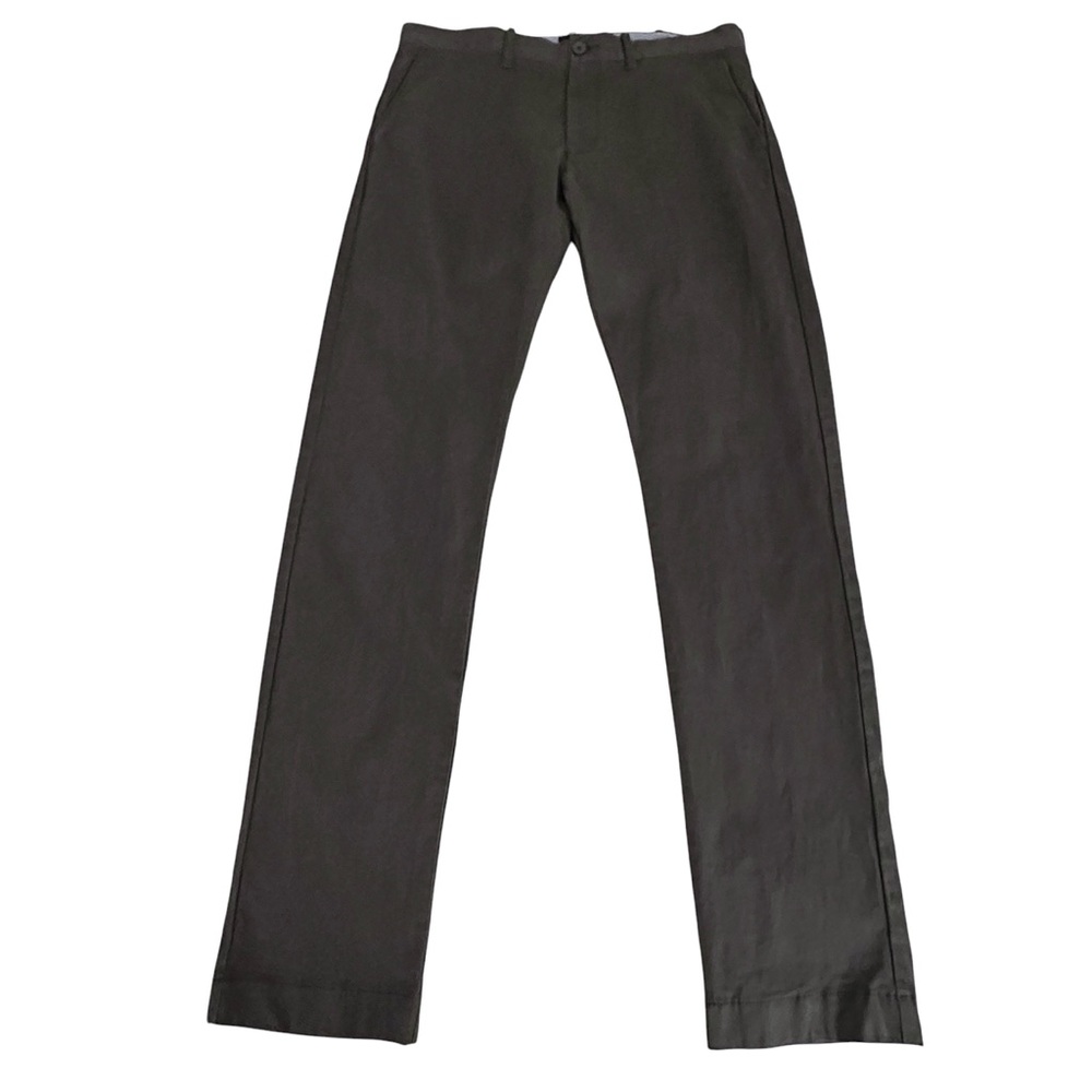 J. Crew Gray Flat Front Flex Driggs Slim Fit Chino Pants Size 32 x 34